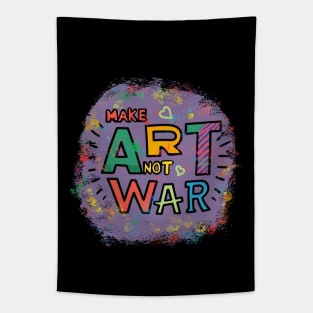 Make Art not War Tapestry