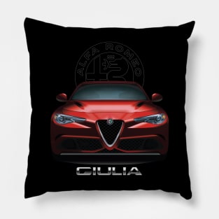 Alfa Romeo Giulia (visit:  fmDisegno.redbubble.com for full range) Pillow