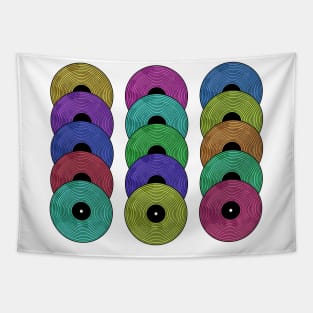 MUSIC Color Vinyl Records 1980 Retro Tapestry