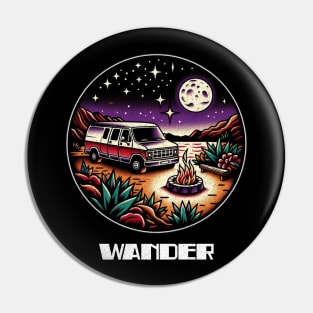 Vanlife wander Pin