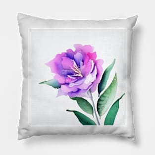 Watercolor Flower Pillow