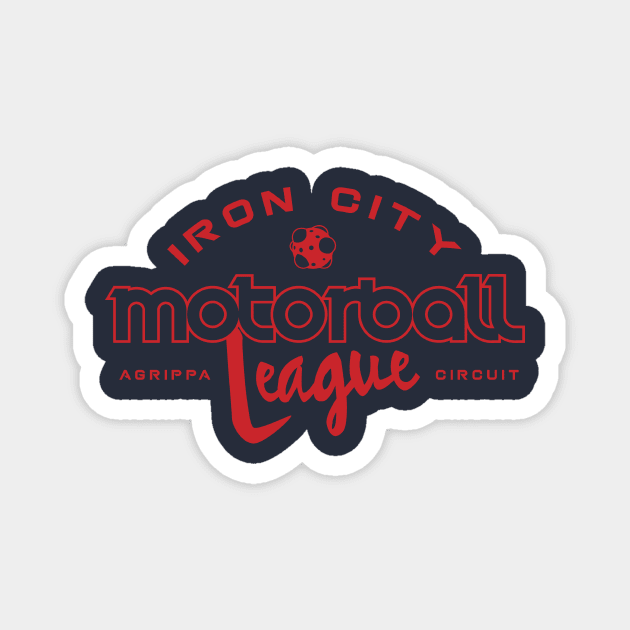 Iron City Motorball League Magnet by MindsparkCreative
