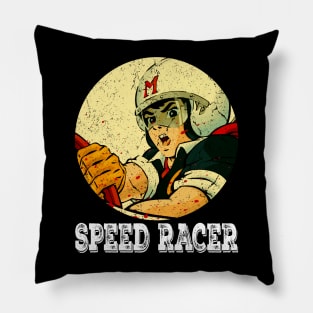 Graphic Vintage F1 Design Character Pillow