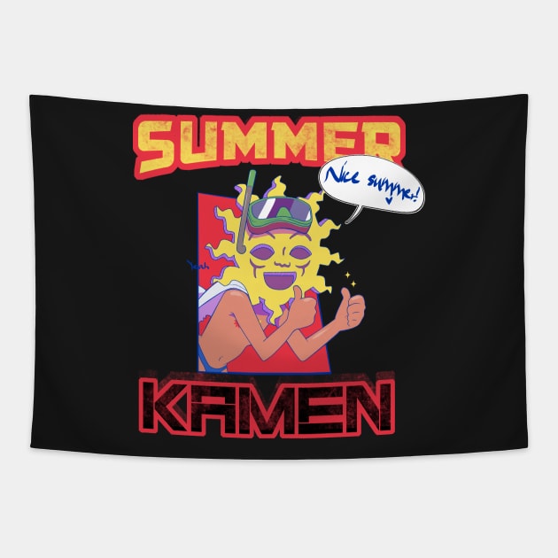 Summer Kamen Tapestry by PsychoDelicia