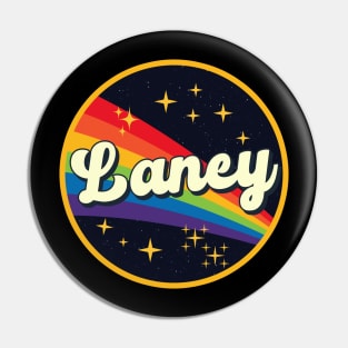 Laney // Rainbow In Space Vintage Style Pin