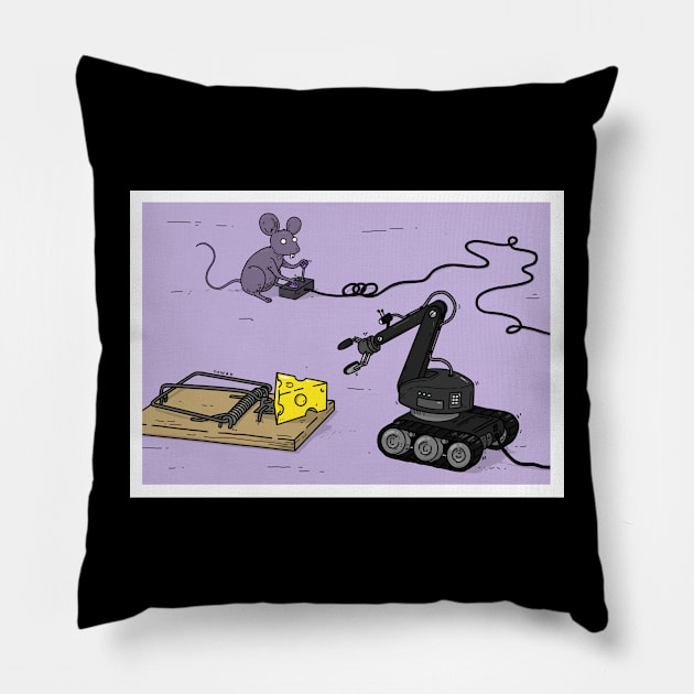 CHEESE Squad Pillow by nowakdraws