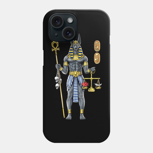 Anubis Egyptian Mythology God Phone Case by underheaven