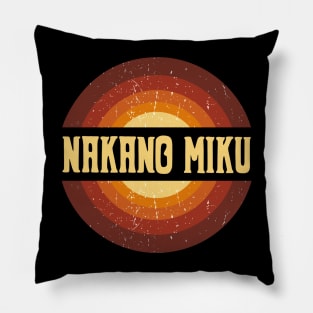 Vintage Proud Name Miku Anime Gifts Circle Pillow