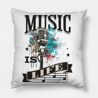 Music is life Pillow