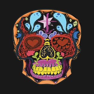 Sugar Skull Mexican Colorful T-Shirt