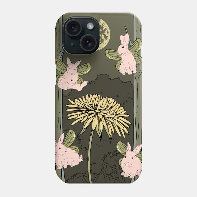 Fairycore Aesthetic Fairy Bunny Rabbit Fairies Phone Case by Alex21