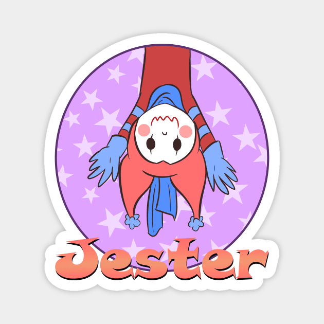 Cute jester with text Magnet by daywears