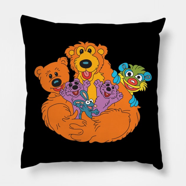 Bear in the big blue house - ensemble Pillow by FoxtrotDesigns