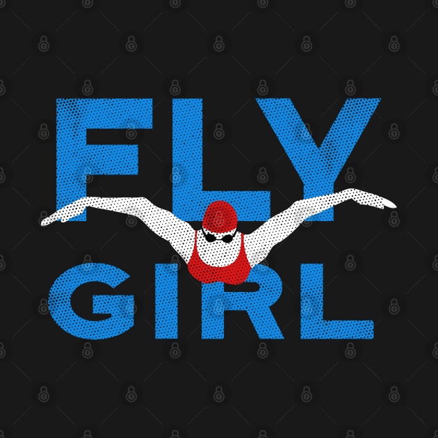 Fly Girl Women Swimming by atomguy