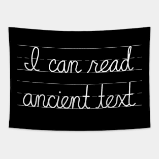 Handwriting I Can Read Ancient Text Funny Cursive Writing Tapestry