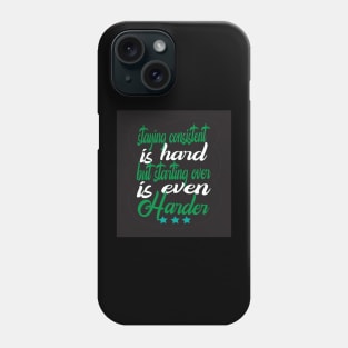 typography t-shirt design Phone Case