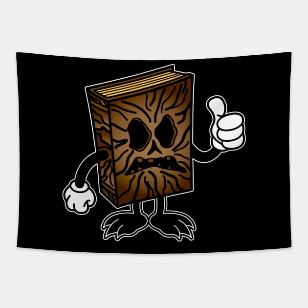 necronomicon thumbs up Tapestry by OrneryDevilDesign