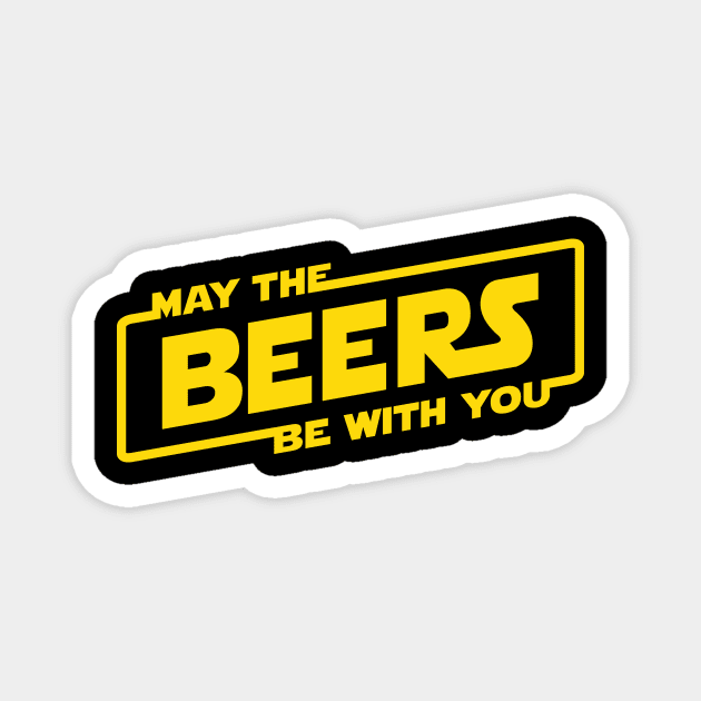 May the Beers Be With You Magnet by BignellArt