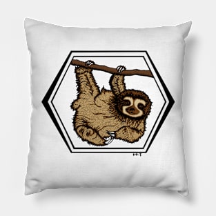 Sloth (No Background) Pillow