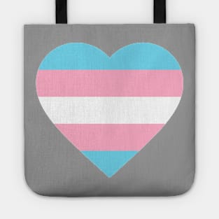 Transgender Heart Flag Tote