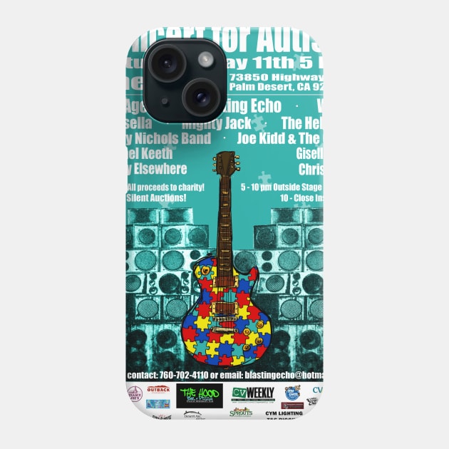 6th Annual Concert for Autism flyer tshirt 2013 Phone Case by ConcertforAutism