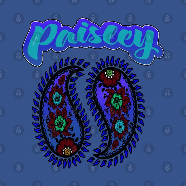 Paisley Blue by GLStyleDesigns