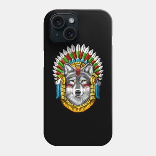 Wolf Aztec Warrior Phone Case