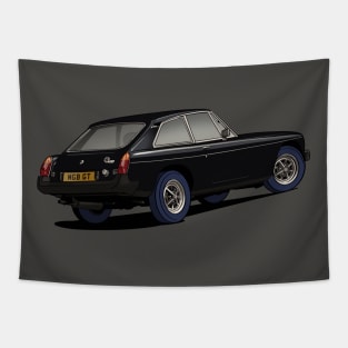 Black MGB GT Coupe Tapestry