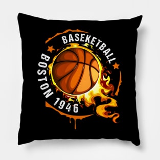 Graphic Basketball Name Boston Classic Styles Pillow