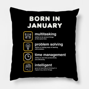 Born in January Pillow