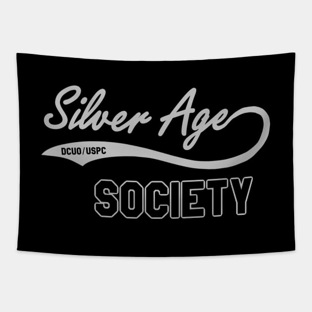 Silver-Age Society Swoosh Tee Tapestry by J. Rufus T-Shirtery