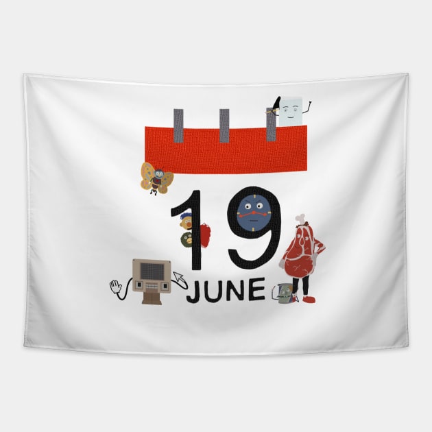 19 June Day! Tapestry by Manoss