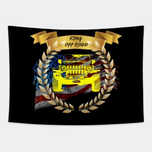 4x4 lifestyle US Flag to advanturer colorful Tapestry