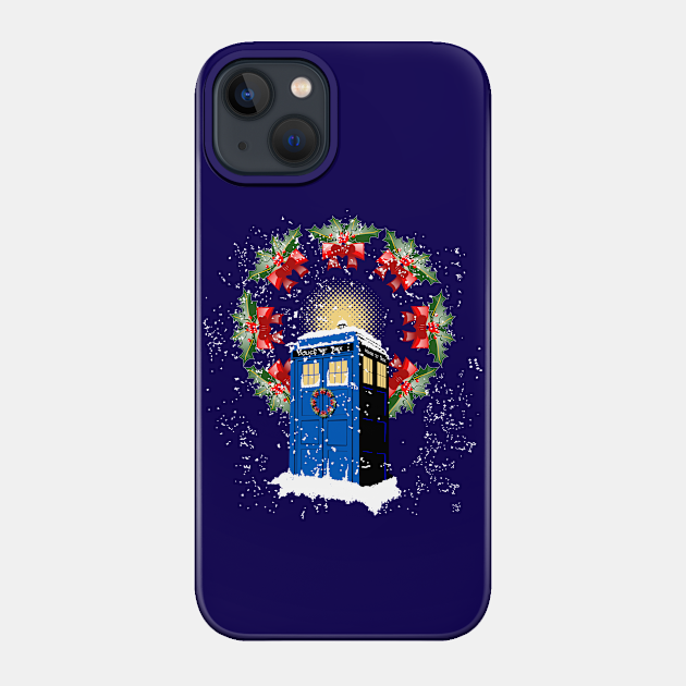 A WARM AND CONFORTABLE TARDIS IN THE SNOW STORM - Doctor Who - Phone Case