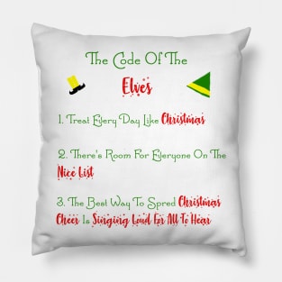 The Code of the Elves - Elf Movie Quote Pillow