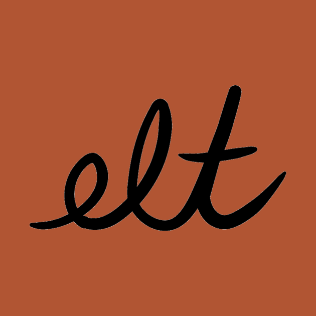 ELT Clothing Cursive Logo Black | Large by ELTClothing