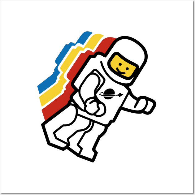 Floating Spaceman - Lego - Posters and Art Prints