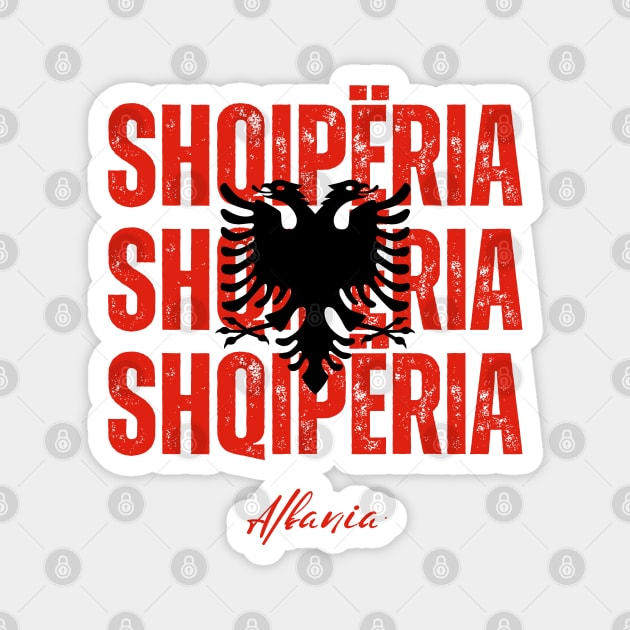 Albania flag, albanian flag Magnet by eka123