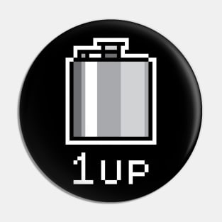 1Up Hip Flask Pin