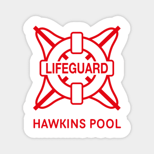 Stranger Things - Hawkins Pool Lifeguard [Front & Back] Magnet