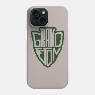 Grand Teton National Park name arrowhead Phone Case