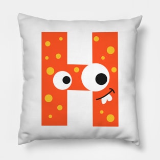 H Letter Pillow