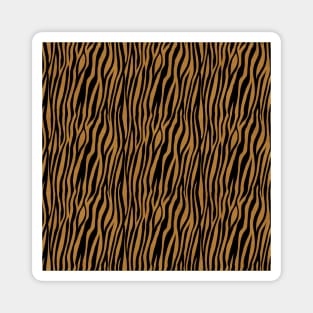 Light Brown and Black Tiger Safari Print Magnet