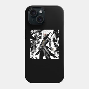 okarun in turbo ginny powers in ecopop dark style arts Phone Case