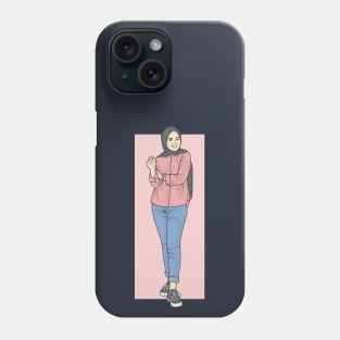 Gril Blue And Pink Phone Case