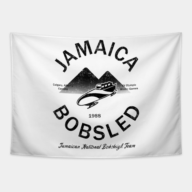 Jamaican Bobsled Team Tapestry by PaletteDesigns