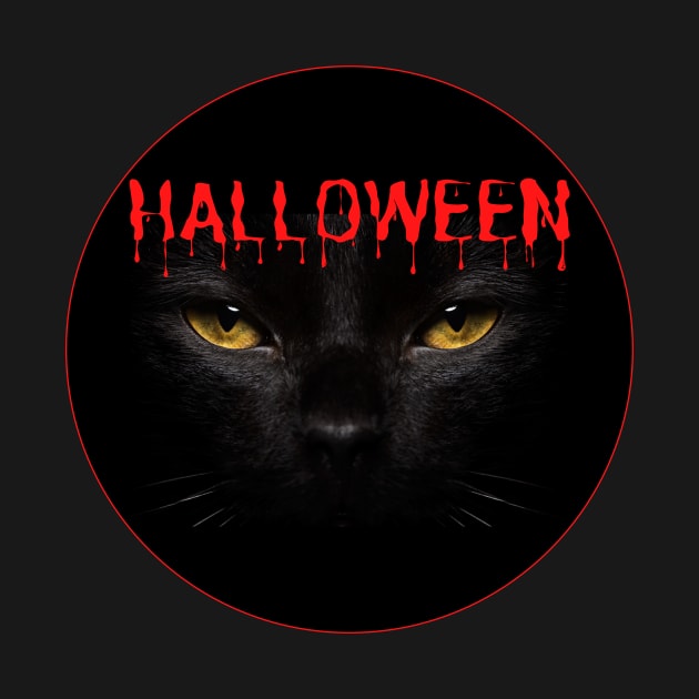 Halloween Black Witch Cat by Blumammal