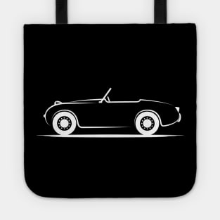 Austin Healey Sprite Bugeye Whiet Tote