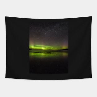 Shawbost shore aurora reflections. Tapestry