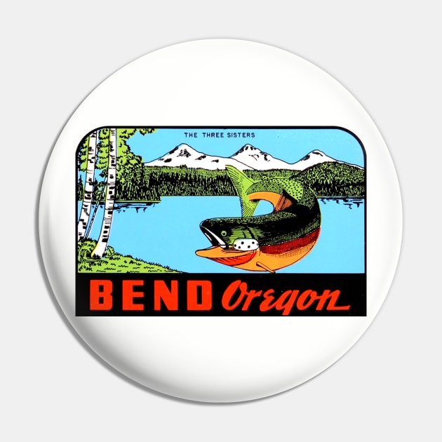 Bend Oregon Vintage Pin by Hilda74